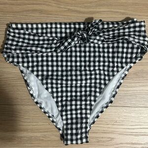Jessica Simpson Monochrome Checkered Swim Bottom
